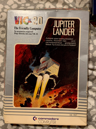 Jupiter Lander box art for Vic-20